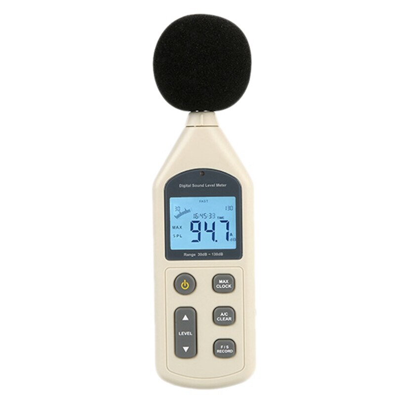 Decibel Meter Digital LCD Sound Level Meter 30-130DB(A/C) Range Portable Noise Tester DB Meter Decibel Measurement