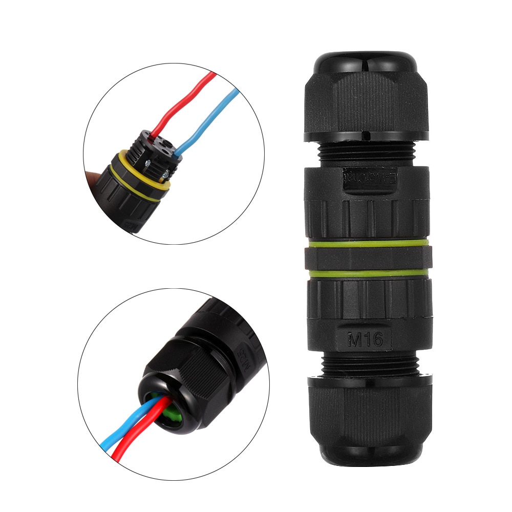 IP68 Waterproof Cable Connector 2/3/4/5 Pin Electrical Sealed Retardant AC Junction Box Wire Connectors Underwater Wiring Dropsh
