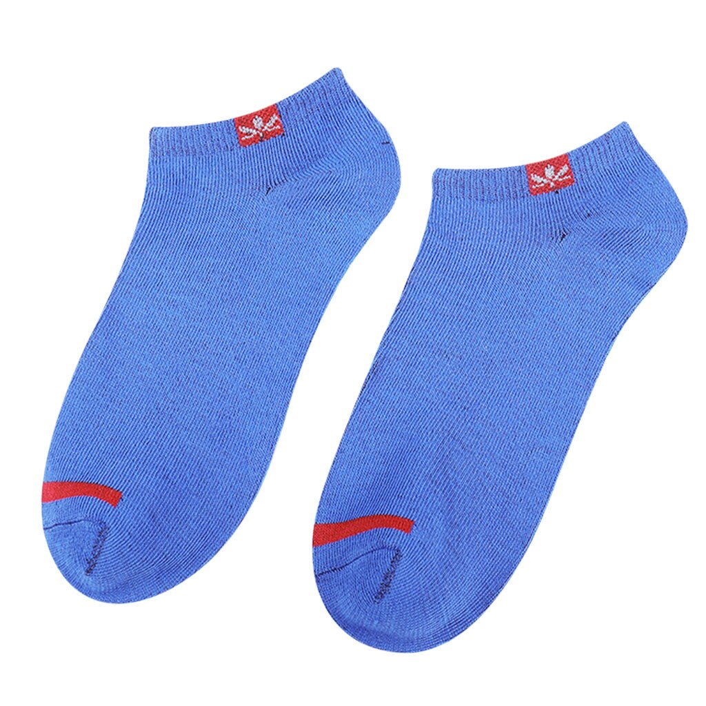 Men Stripe Boat Socks Ultra-thin Elastic Short Socks Male Casual Harajuku Breathable Little Pineapple Heap Socks Py6: Blue