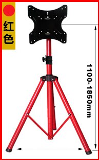 14-40 "ruchomy składany telewizor LCD stojak podłogowy mocowanie telewizora koszyk stojak wystawowy pełnoekranowy statyw TV ładowanie 50kgs Max. VESA 200x200mm: czerwony