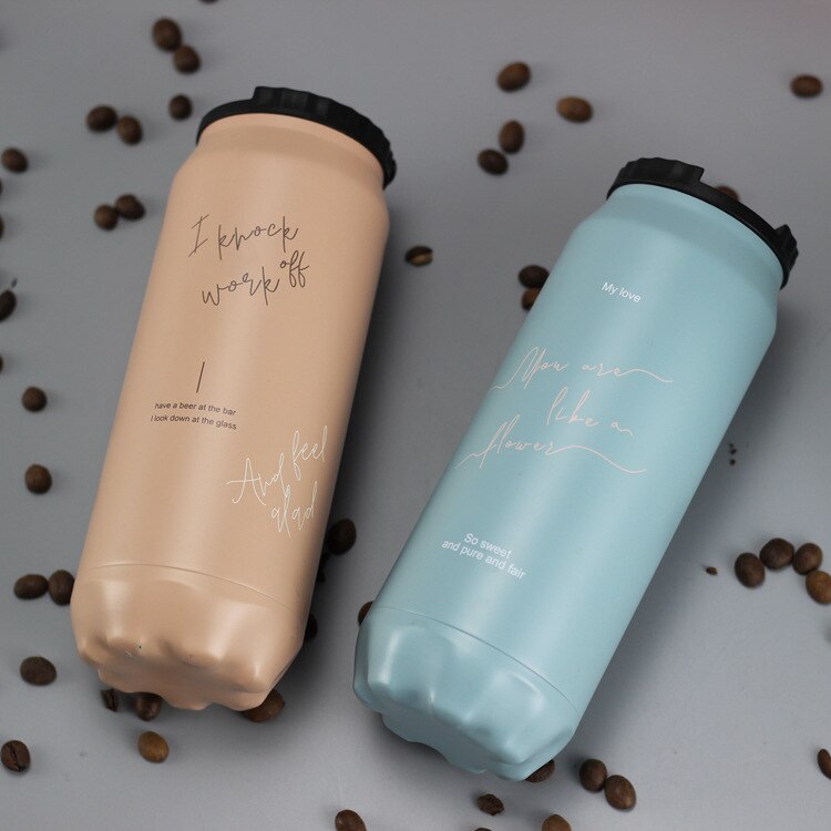 500ml cola kaffe vakuum kolbe rustfrit stål 304 drikke vandflaske kop sports kop