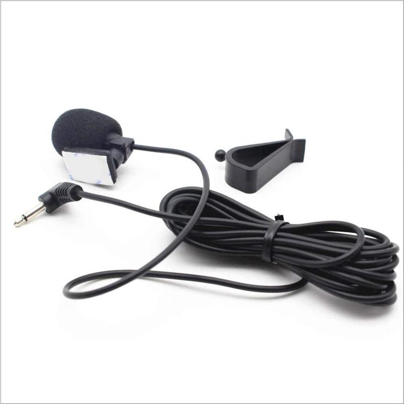 Micrófono externo de navegación para coche, conector Jack de 3,5mm, Mini micrófono estéreo con cable externo para Radio de Dvd automática con línea de 3m
