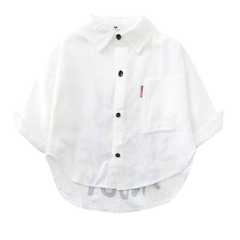 Chemise à manches longues pour bébés garçons, en coton, avec lettres imprimées, vêtements pour enfants, printemps automne