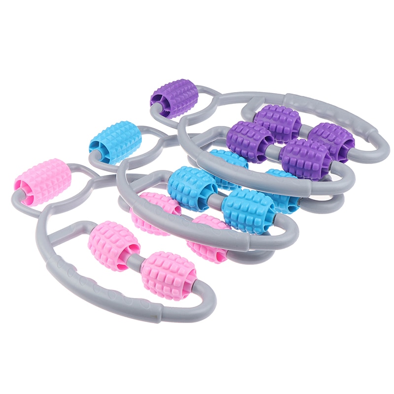 1pc eliminere muskelafslapning hjul kalv massage rulle fitness skum skaft ring ben klemme massager