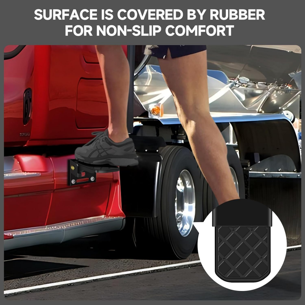 2 pcs folding truck bed step anti-slip for boat trailer bumper pickup truck tailgate ladder camper rv exterior accessories