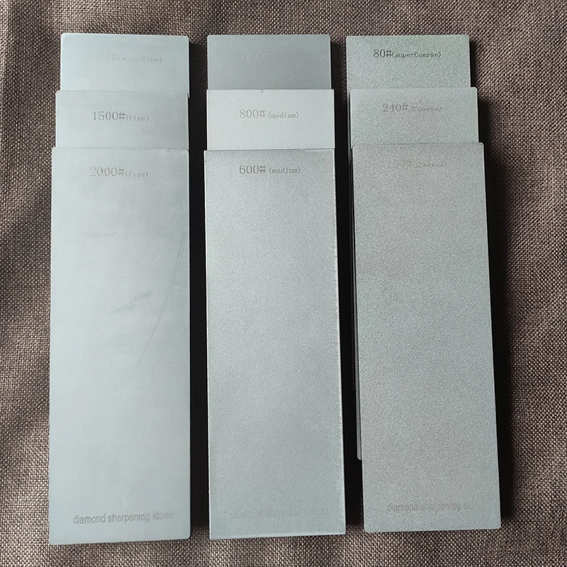 230X80X10Mm Diamant Slijpstenen Keuken Messenslijper Wetsteen Oliesteen Met Antislip Basis Knive Slijpen Randgereedschap