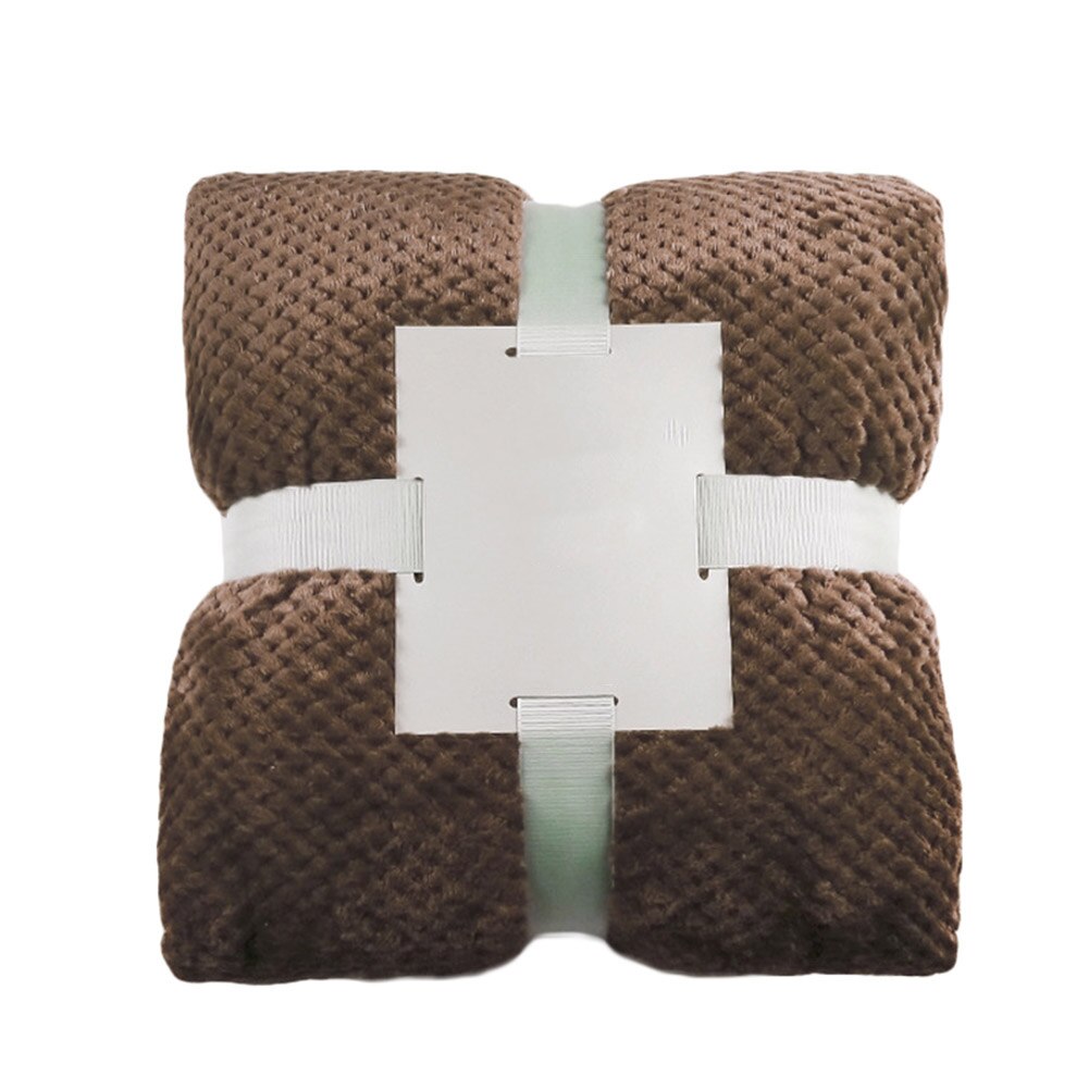 Weighted Blanket Sleep Deep Full Solid Color Soft Warm for People Insomnia Home Bedroom SCVD889: brown 100cmx150cm