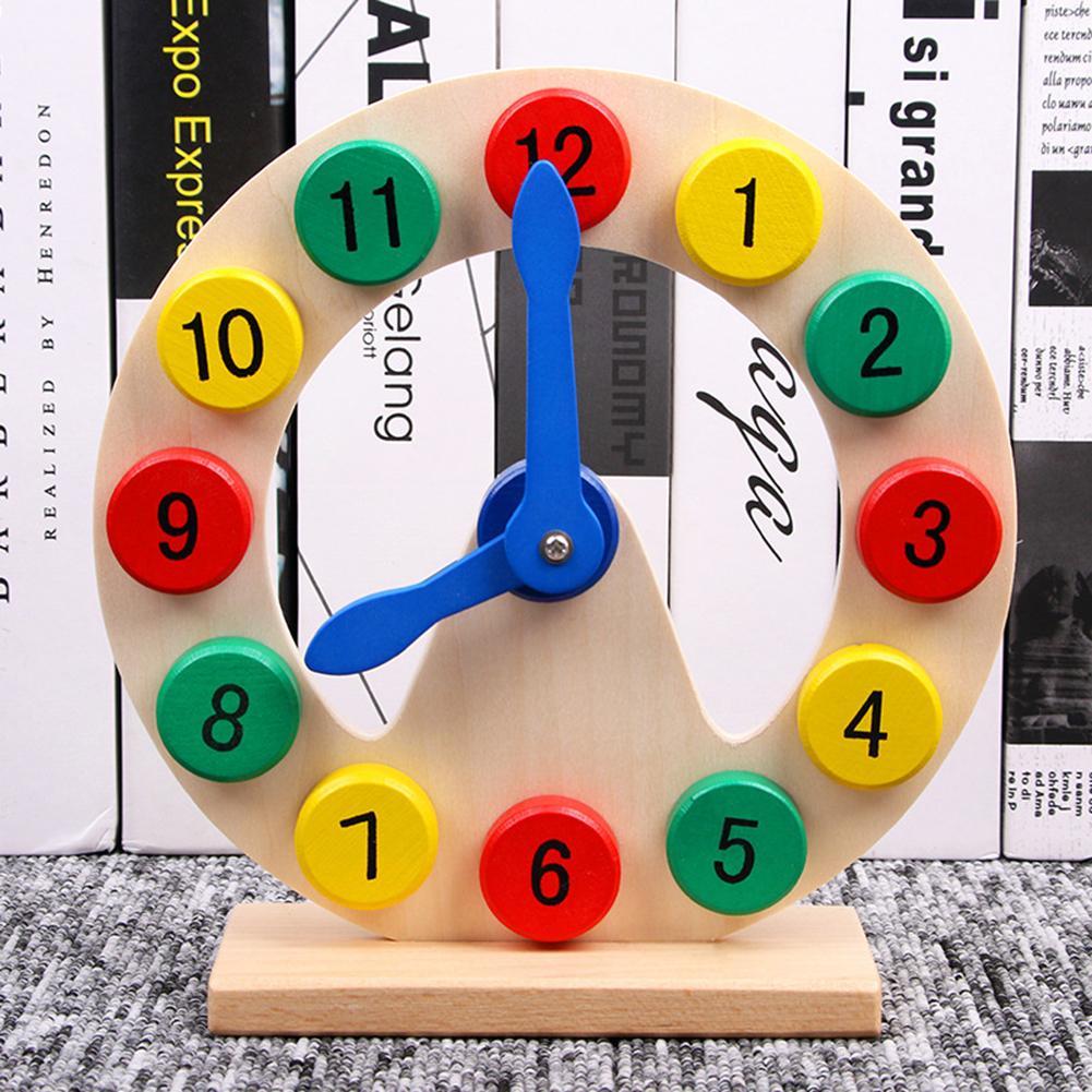 Bambini numeri di legno smistamento orologio circolare bambino sviluppo cognitivo precoce giocattolo educativo aiuti didattici in età prescolare