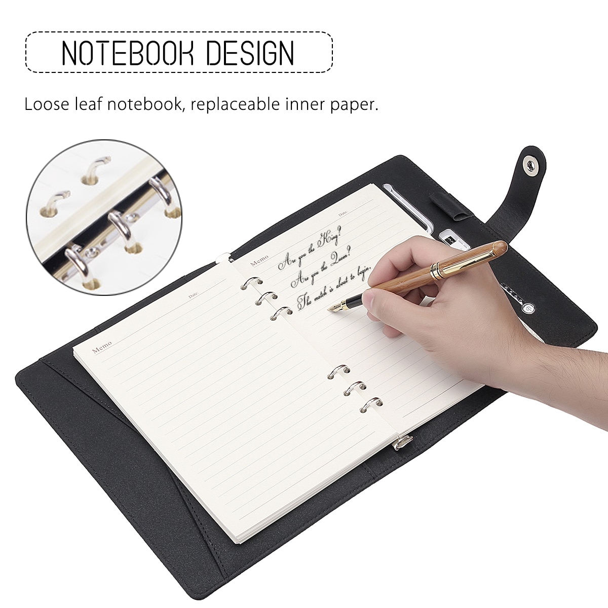 Multi Functional Power Bank Notebook Notebook with 8000 mAh Power Bank USB Charging Charger Note Book Binder Spiral Diary Book