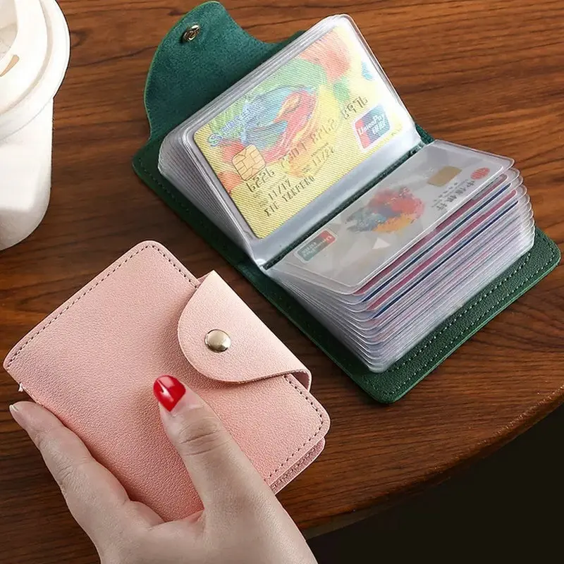 24 Bit Kreditkarten inhaber Business Bank Karten tasche pu große Kapazität Karte Bargeld Aufbewahrung sclip Organizer Fall ID Inhaber Tasche