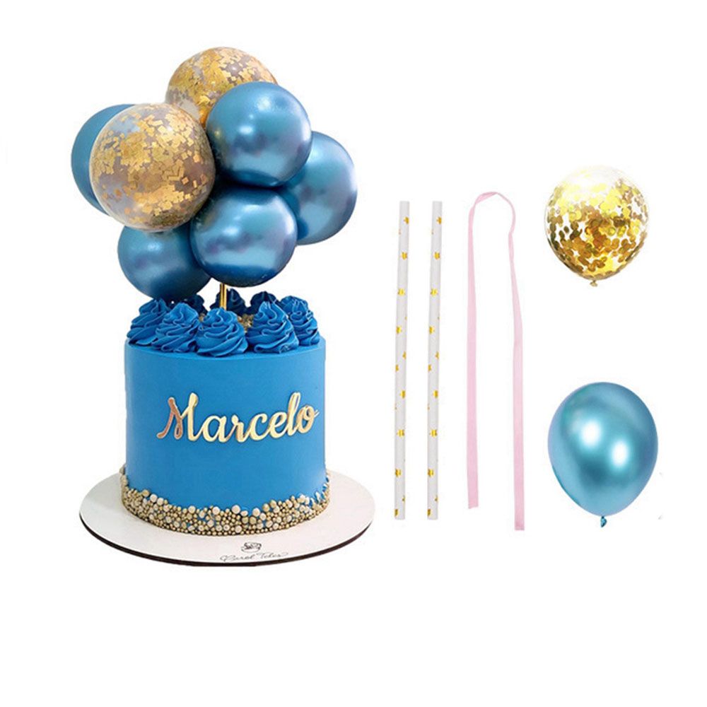 Guirlande de Mini ballons pour décoration de gâteau, confettis, 5 pouces, pour fête prénatale, anniversaire, mariage, 10, pièces/ensemble: 9