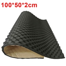 Car Sound Deadener Mat Insulation Acoustic Dampening Foam Subwoofer Mat Black Autos Accessories: Default Title