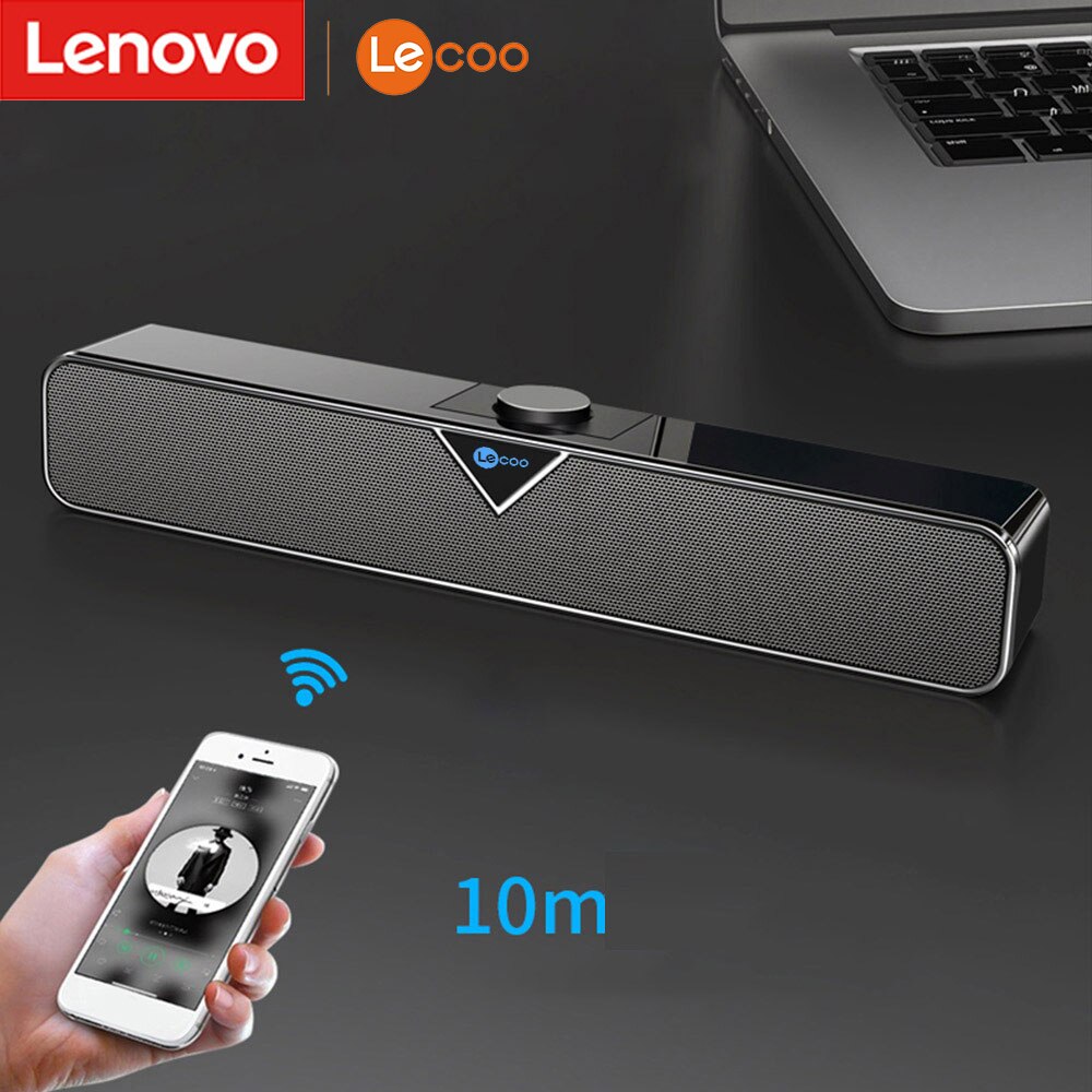 Lenovo L102 Tv Geluid Bar Draadloze Bluetooth Speaker En Usb Powered Wired Mini Soundbar Speaker Subwoofer Voor Pc tablet