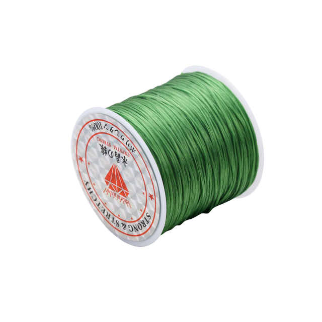 Hilo elástico redondo de 10/40M y 1mm, línea de cristal, cordón elástico de goma de nailon, cuerda elástica para hacer joyería DIY, pulsera de cuentas