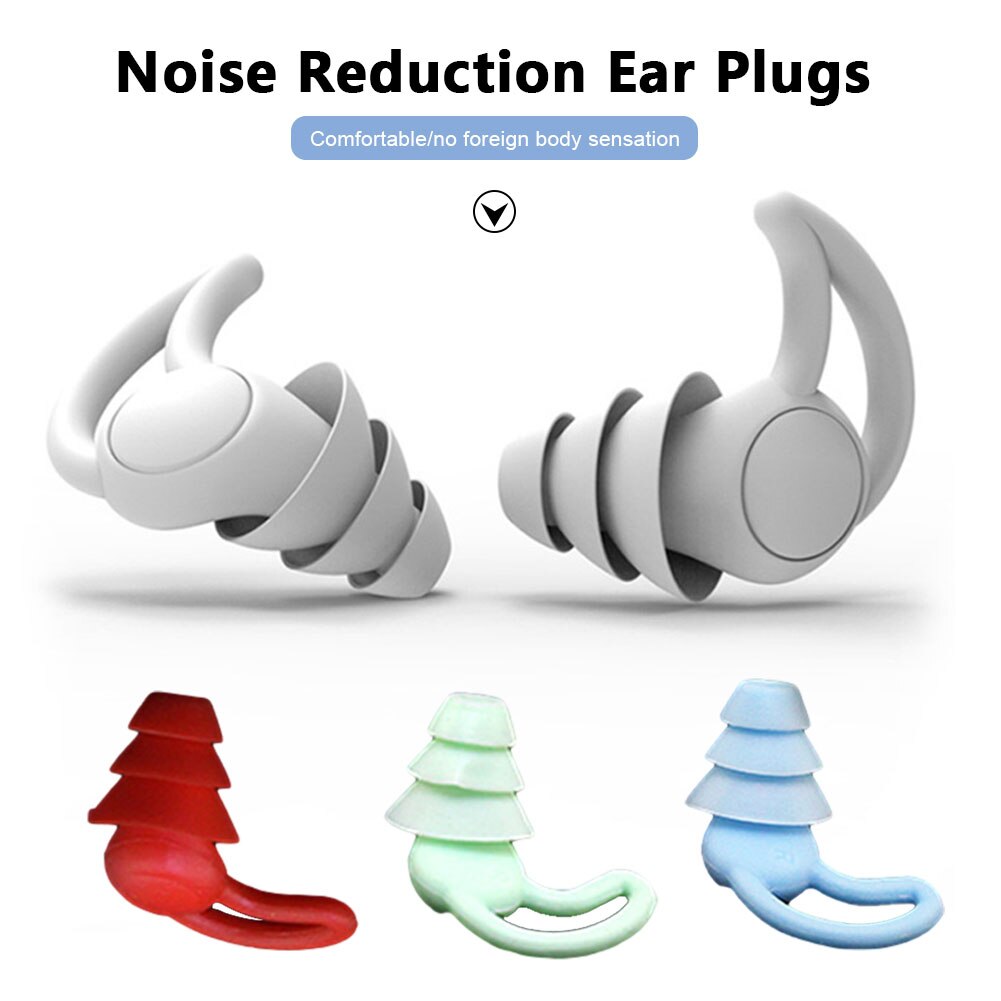Soft Silicone Anti Noise Ear Plugs Sound Insulation Hear Protect Earplugs for Travel Swimming Sleep Noise Reduction Earplug