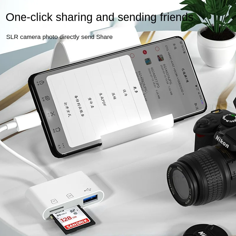 Type-C Adapter TF CF SD Geheugenkaartlezer OTG Schrijver Compact Flash USB-C Voor IPad Pro Huawei Voor Macbook USB Type C Kaartlezer