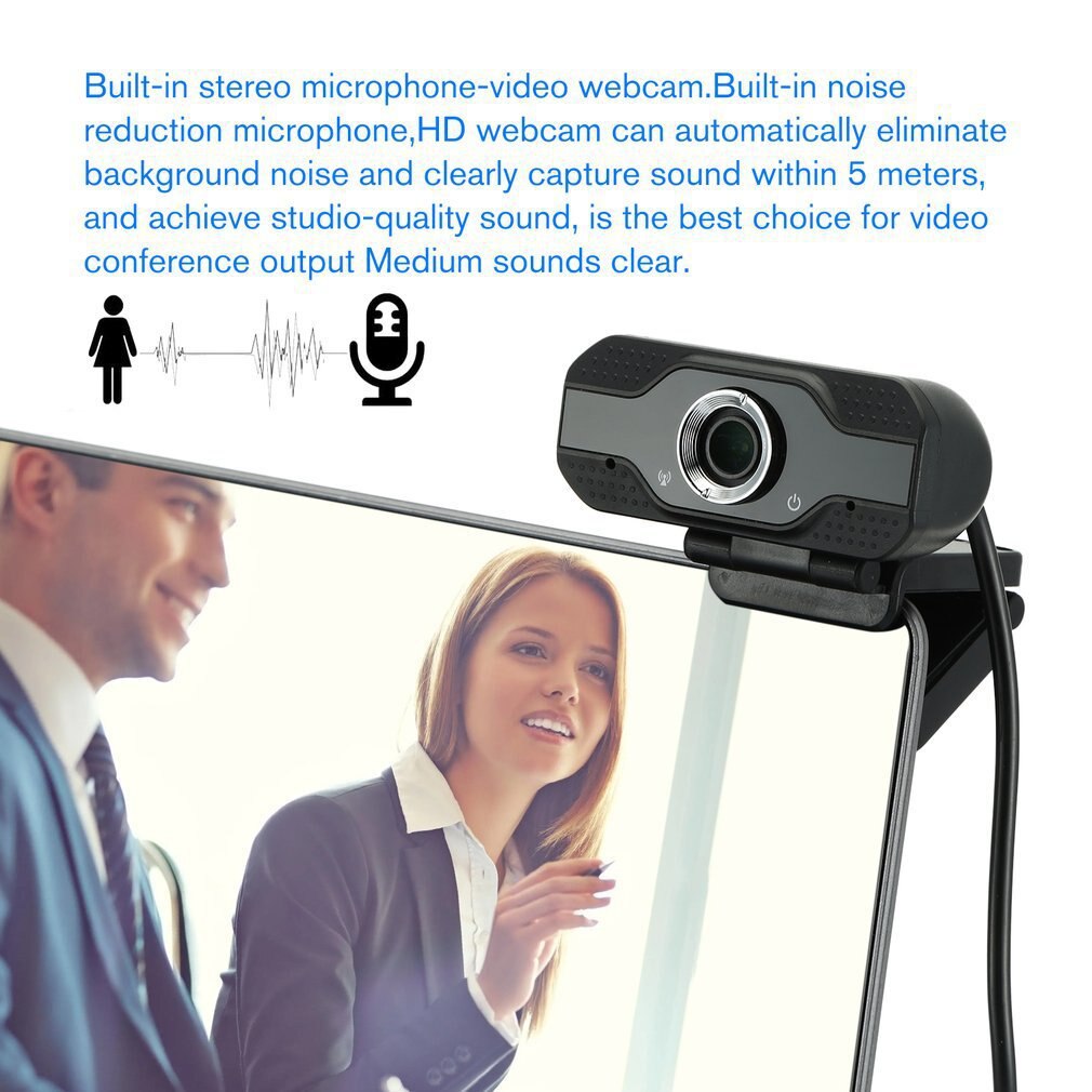 Full Hd 1080P 130 ° Groothoek Webcam Webcam Hd Video Call Voor Pc Laptop Met Microfoon Thuis usb Video Webcam