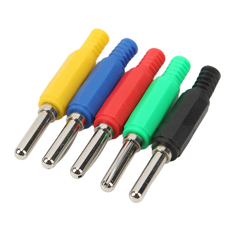 Banana Plug Connector Spring Rod Banana Plug Open for Probe Test Leads