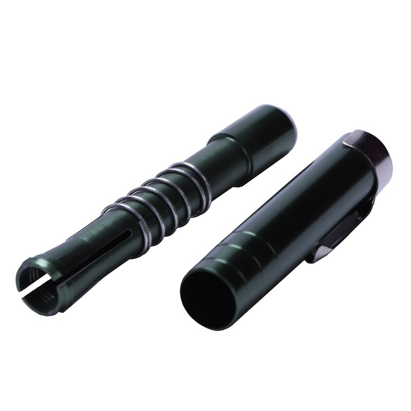 -1 pcs Black Aluminum alloy Chalk Keeper Holder (green)