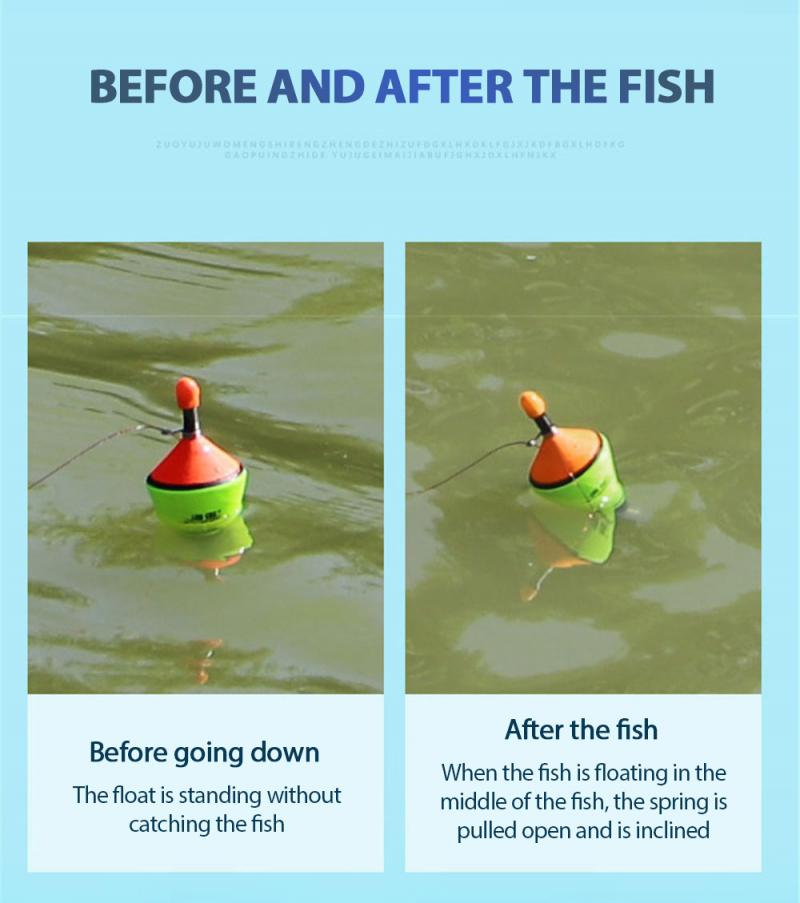 Galleggiante da pesca professionale carpa automatica portatile galleggiante da pesca attrezzatura da pesca artefatto da pesca veloce impostato di ami da pesca nuovo