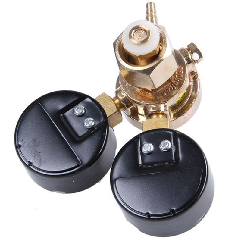 Dual Gauge Argon CO2 Gauges Pressure Reducer Mig Flow Meter Gas Control Valve Welding Regulator Argon Regulator Reducer