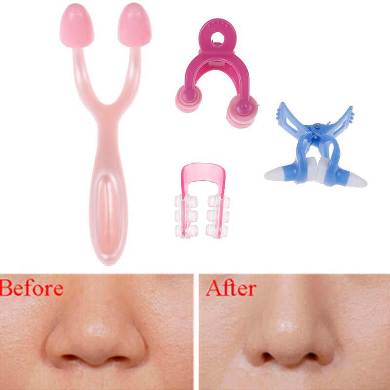 3Pcs Neus Omhoog Clip Magic Neus Shaping Shaper Lifting Bridge Straightening Beauty Clip Gezicht Lift Neus Up Facial Clipper corrector