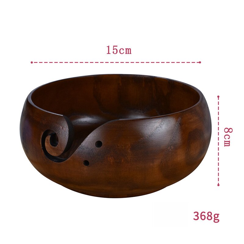 Drewniana przędza miska DIY ręcznie przędza dziewiarska uchwyt na drutach i szydełka akcesoria robić szycia organizator na prezent matki