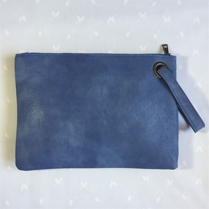 Luxe Handtassen Vrouwen Tassen Lederen Zomer Clutch Bag Vrouwen Envelop Tas Avond Vrouwelijke Dag Koppelingen: LightBlue