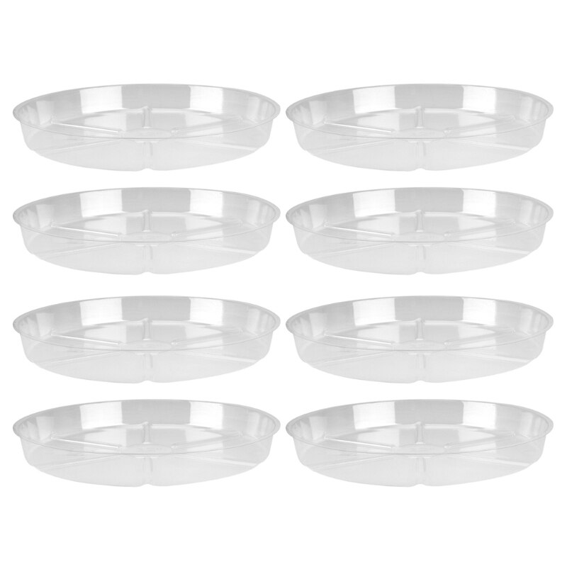 Clear Plastic Garden Plant Saucers Water Drip Tray Base Indoor Outdoor Flower Pot Holder Storage Plate Dish Planter G2AB
