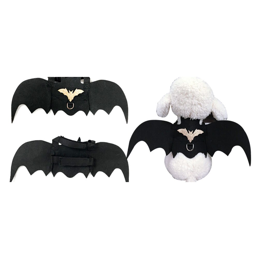 Halloween Hond Kostuums Vleermuis Vleugels Vampire Zwart Leuke Fancy Dress Up Halloween Pet Hond Kat Kostuum