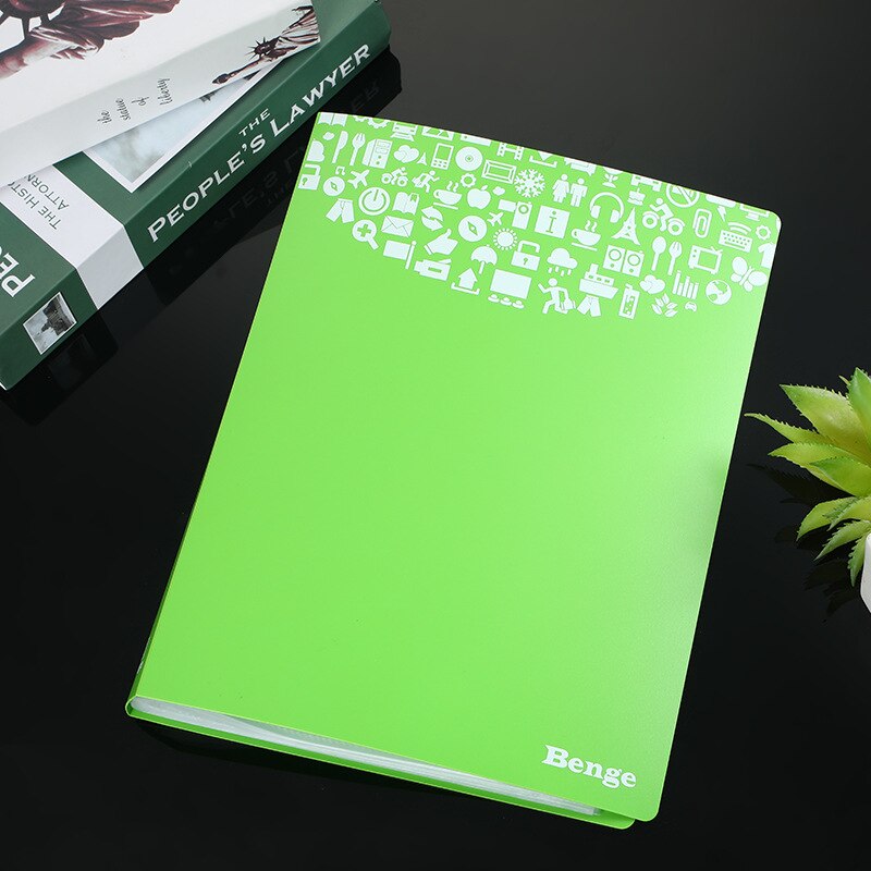 Folleto de información A4 de plástico PP con protección del medio ambiente a Color, folleto de hojas sueltas multicapa para almacenamiento de carpetas de oficina