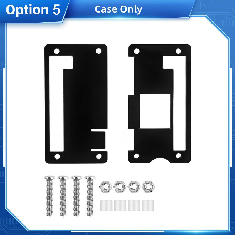 Raspberry Pi Zero 2 W Caja de acrílico Negro transparente Carcasa azul Disipador de calor de enfriamiento pasivo opcional para Raspberry Pi Zero 2 W: Verde