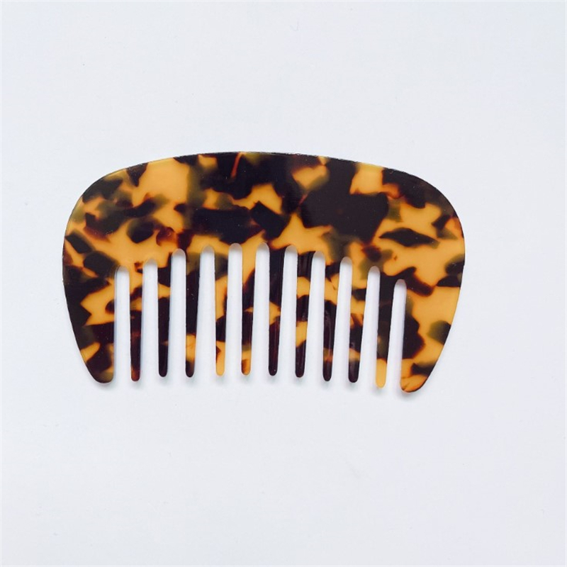 Peine de bolsillo para peluquería, placa de acetato Vintage coreana, Mini peines compactos antiestáticos, cómodos: 2