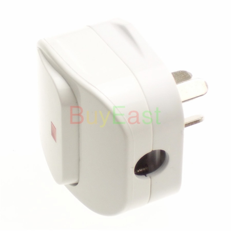 China, AU, Zealand 3-Pin DIY Rewireable Plug 250V 10A with Main Power Switch LED Indicator with 10A fuse