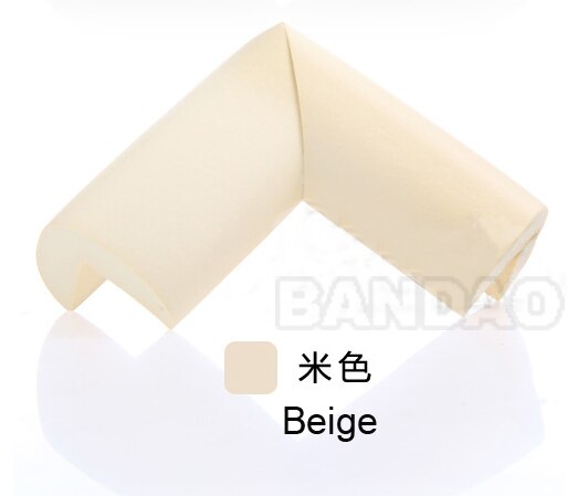 Kinderen Hoek Baby Tafel Hoek Rubber Zuigeling Meubels Tafel Aanrijdingshoek Beschermende Thicken Securite Enfant: beige