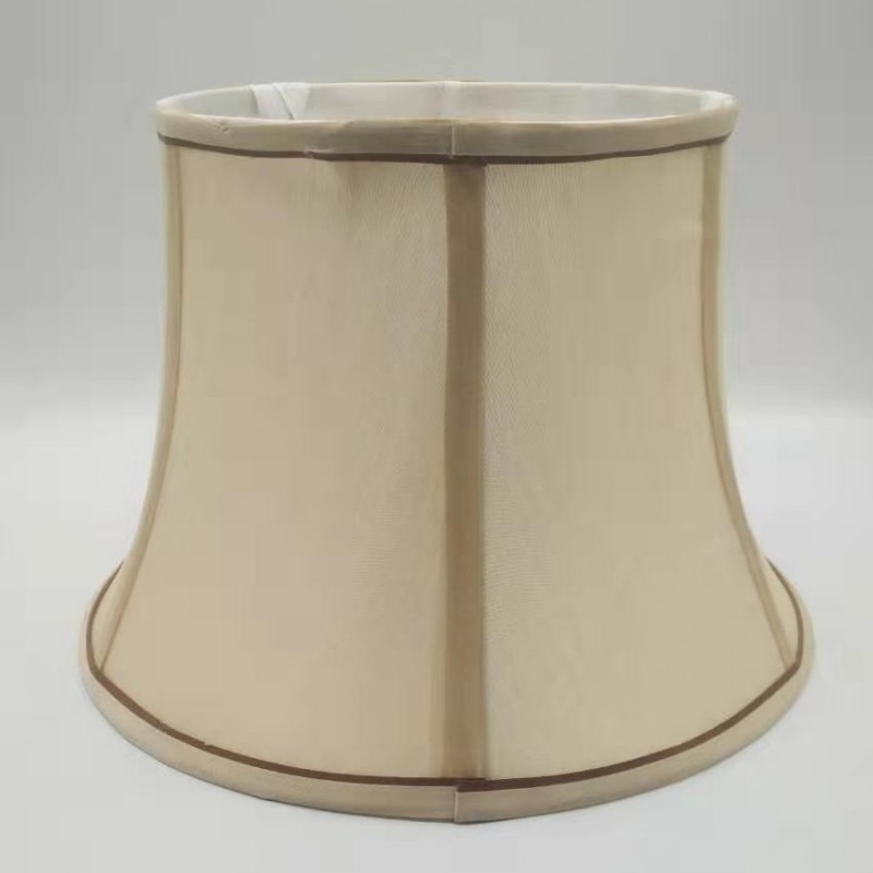 30cm E27 Art Deco Lamp shades for table lamps beige and white round fabric lampshade modern style lamp cover for desk lamp