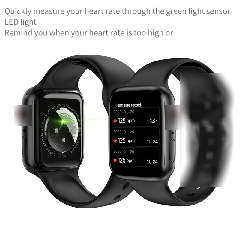 Y60 Bluetooth Smart Klok Touch Hartslag 44Mm Smart Horloge Fitness Tracking Armband Vrouwelijke Klok Smartwatch