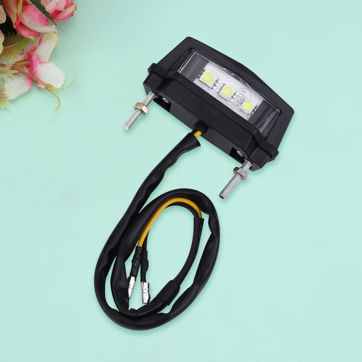 1 unidad para matrícula de coche, accesorios exteriores, lámparas de iluminación, luz de señal nocturna para motocicleta