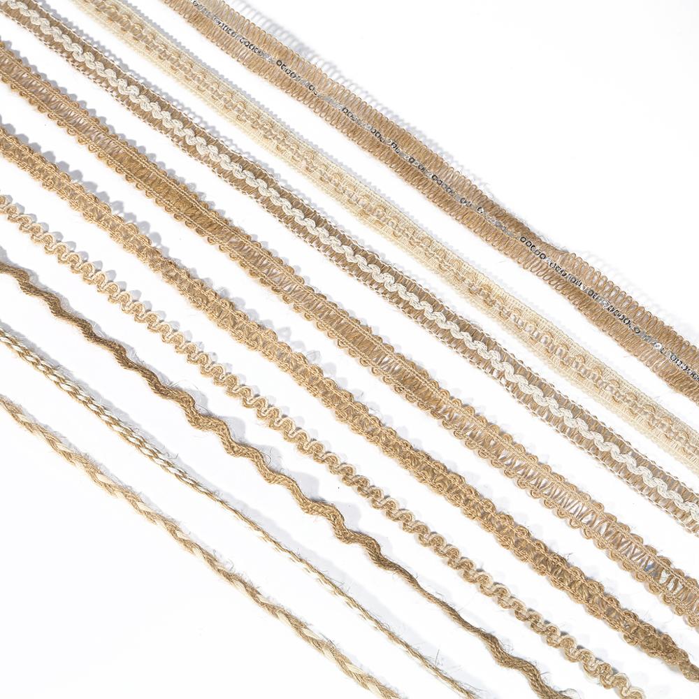 5M DIY Craft Vintage Natural Hessian Jute Twine Rope Wedding Party Burlap Ribbon Decor Home Spool Festival Scrapbooking