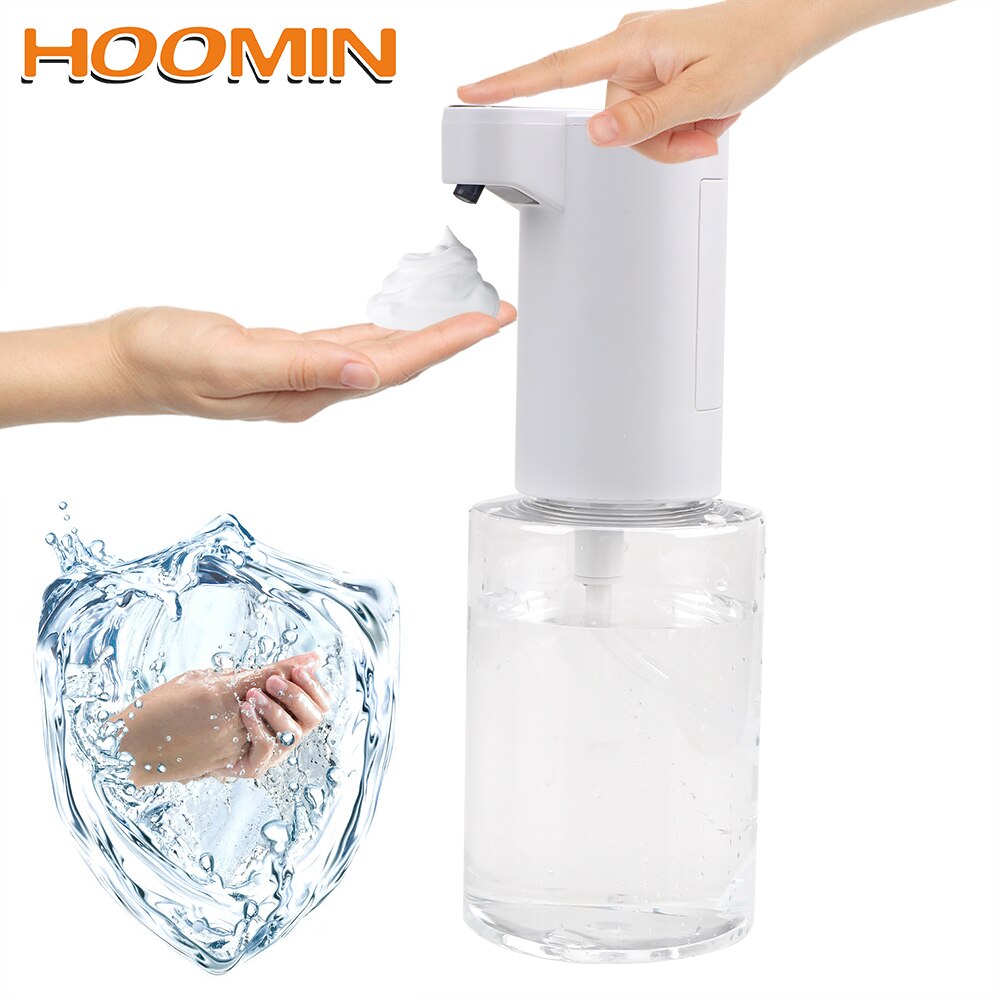 Hoomin Automatische Zeepdispenser Touchless Schuim Vloeistof Dispenser 350 Ml Abs Smart Sensor Handwasmachine Voor Keuken Badkamer