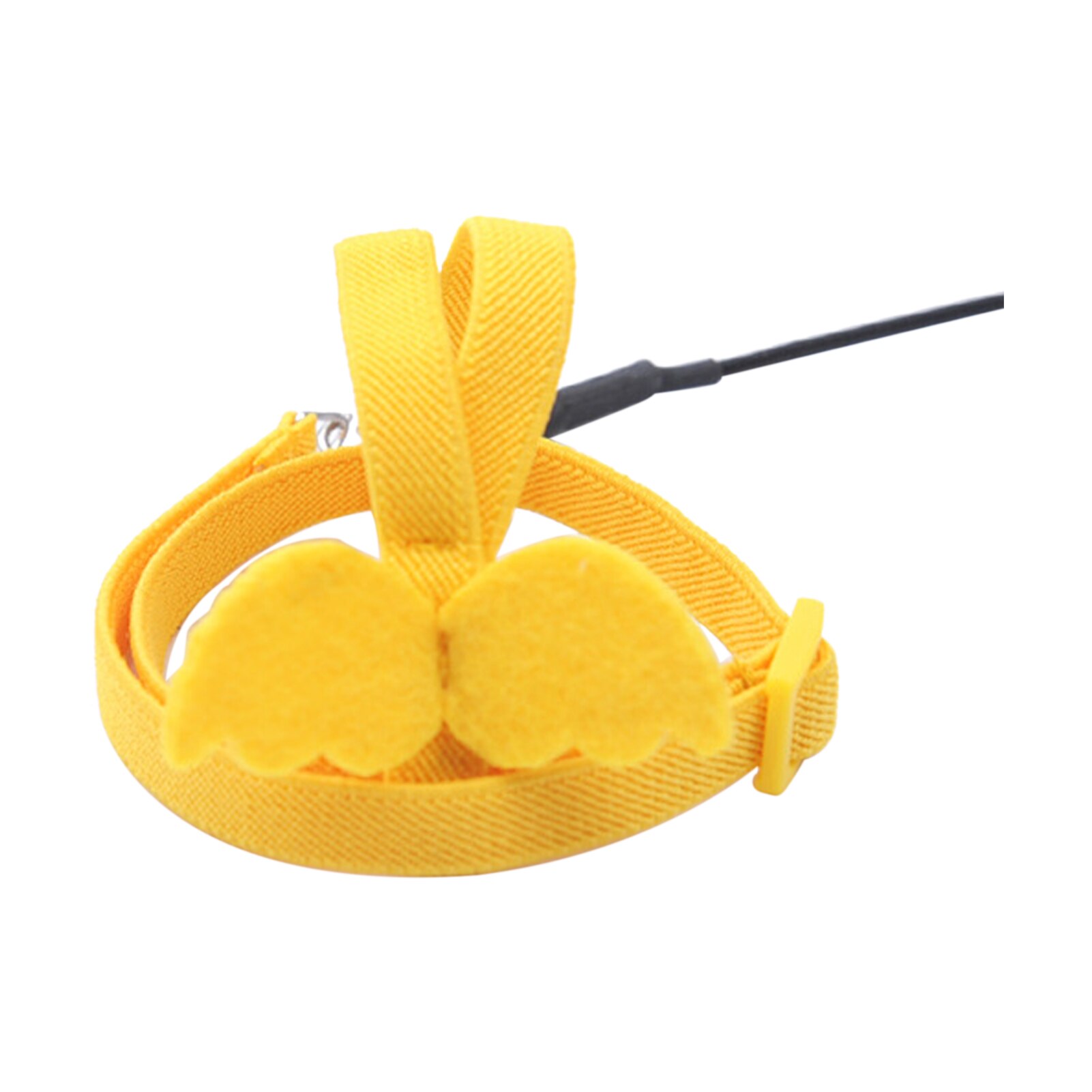 Calopsitte oiseau harnais longueur réglable Ultra léger corde d'entraînement Anti perdre perroquet laisse avec boucle pour aras vol extérieur: Jaune