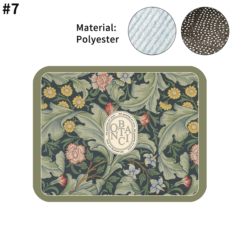 Keuken Aanrecht Waterabsorberende Mat Schotel Droogmat Super Absorberende Mat Grote Koffie Water Cup Aftappen Placemat Droogmatten: M / green