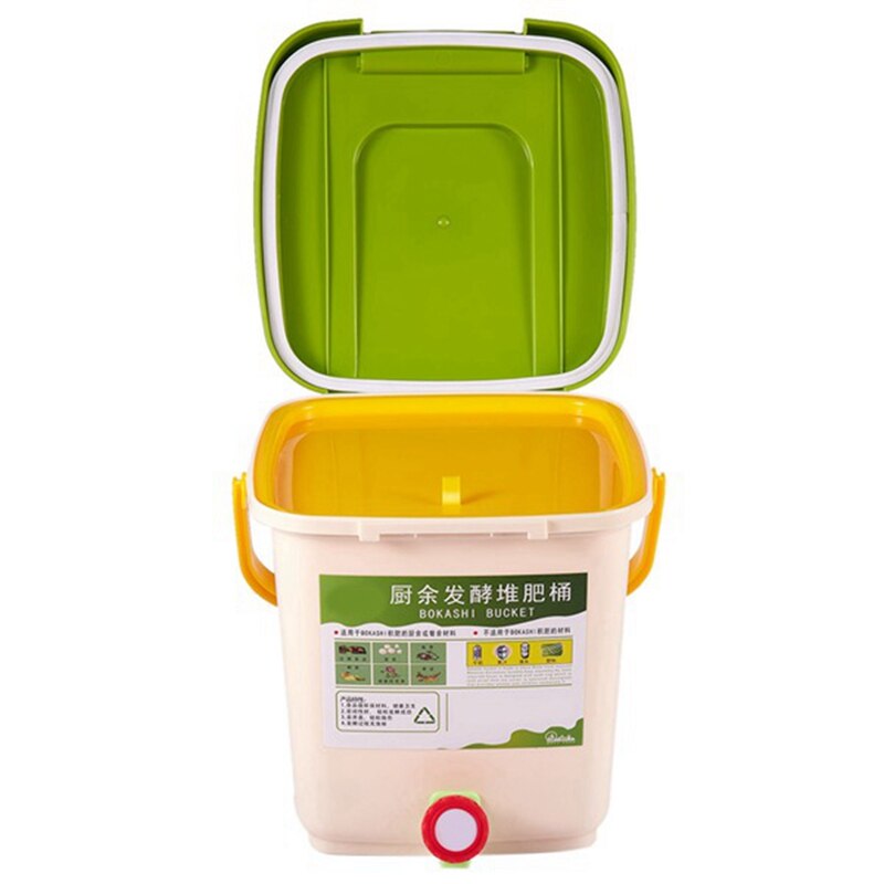 Kitchen Garden Food Waste Bins Compost Bin Recycle Composter Aerated Compost Bin PP Homemade Trash Can