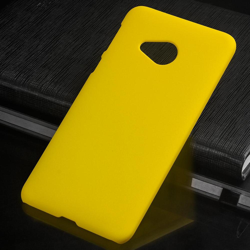 Matte Plastic Coque Cover 5.2For Htc U Play Case For Htc U Play Uplay Phone Back Coque Cover Case: Yellow