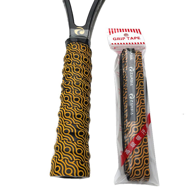 2 stuks retail zarsia antislip bedrukking eva-keel badminton overgrips tennis racket overgrips vishengel grips