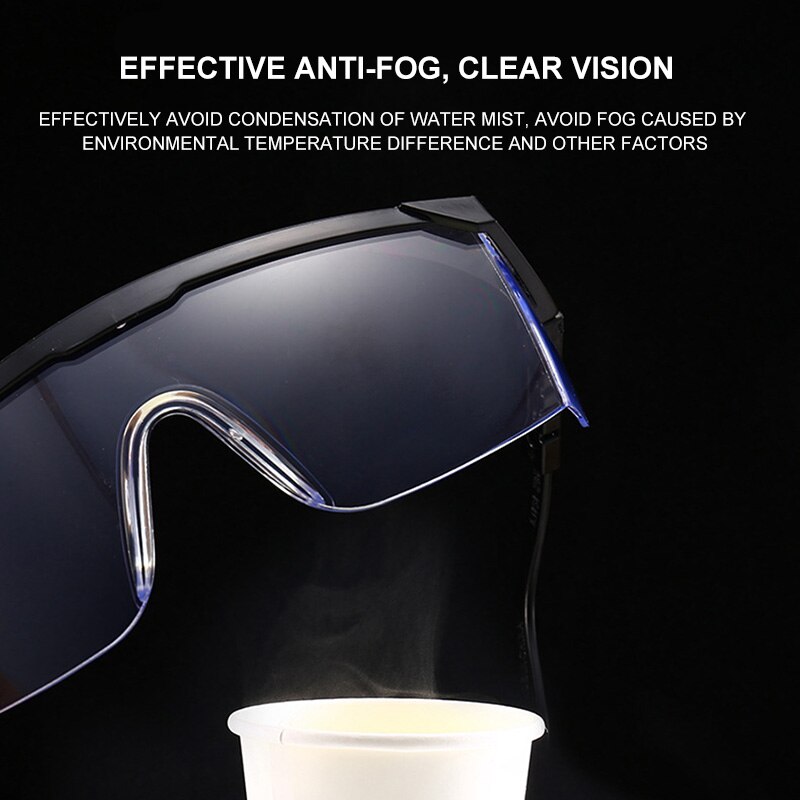 Schutzbrille für Augen Schutz Winddicht Staubdicht Wasserdicht transparent Gläser Schutz Arbeits Brillen sicher brille