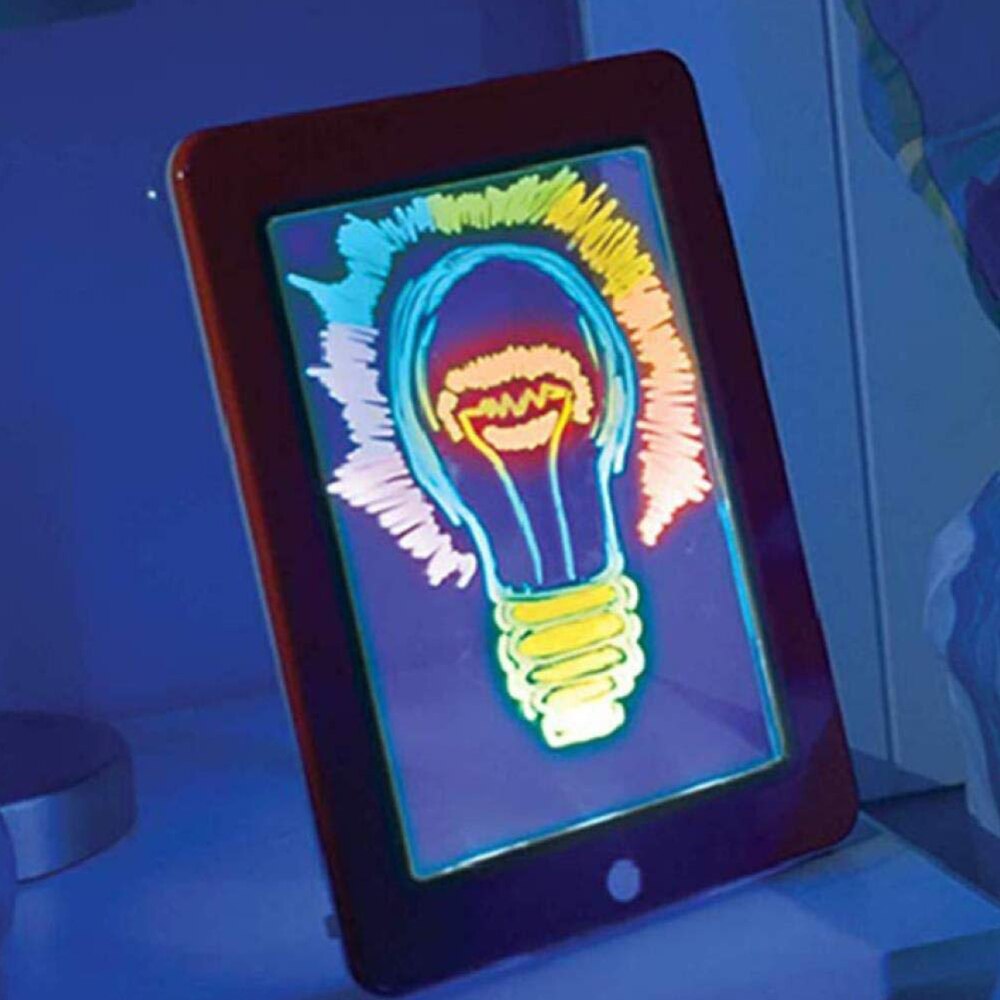 Art 3d Magic Drawing Board Tablet Led Writing Board Glowing Plastic Pad Educational Set Christmas for Kids