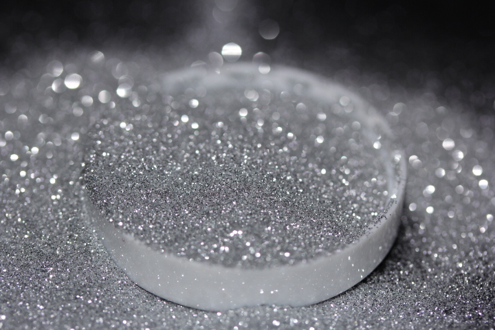 Ultra fin 004 0.1mm silver makeup ögonskugga glitter löst fint glitter damm