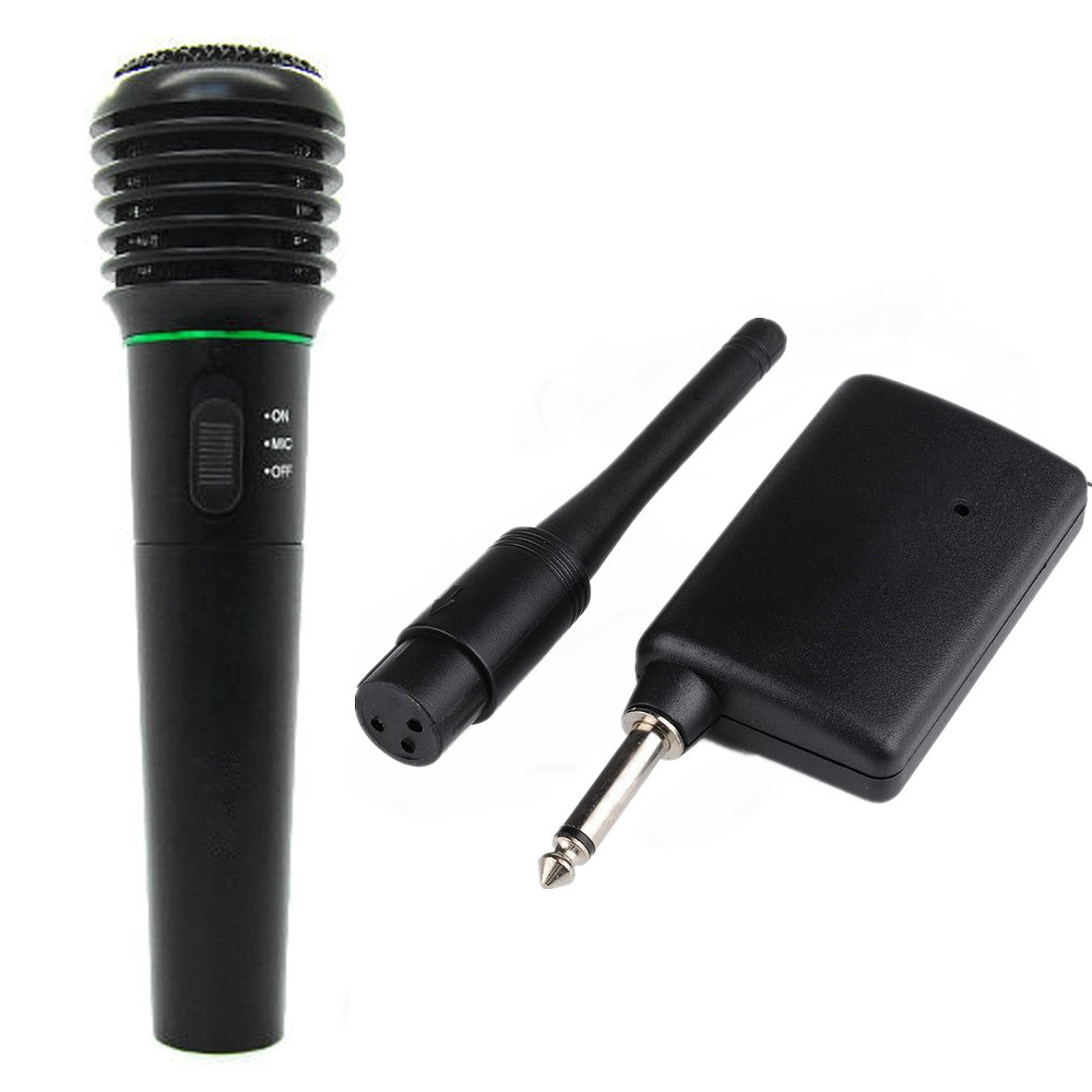 2 in 1 Wired &amp; Wireless Handheld Microphone Wireless &amp; Wired Microphone Receiver Unidirectional