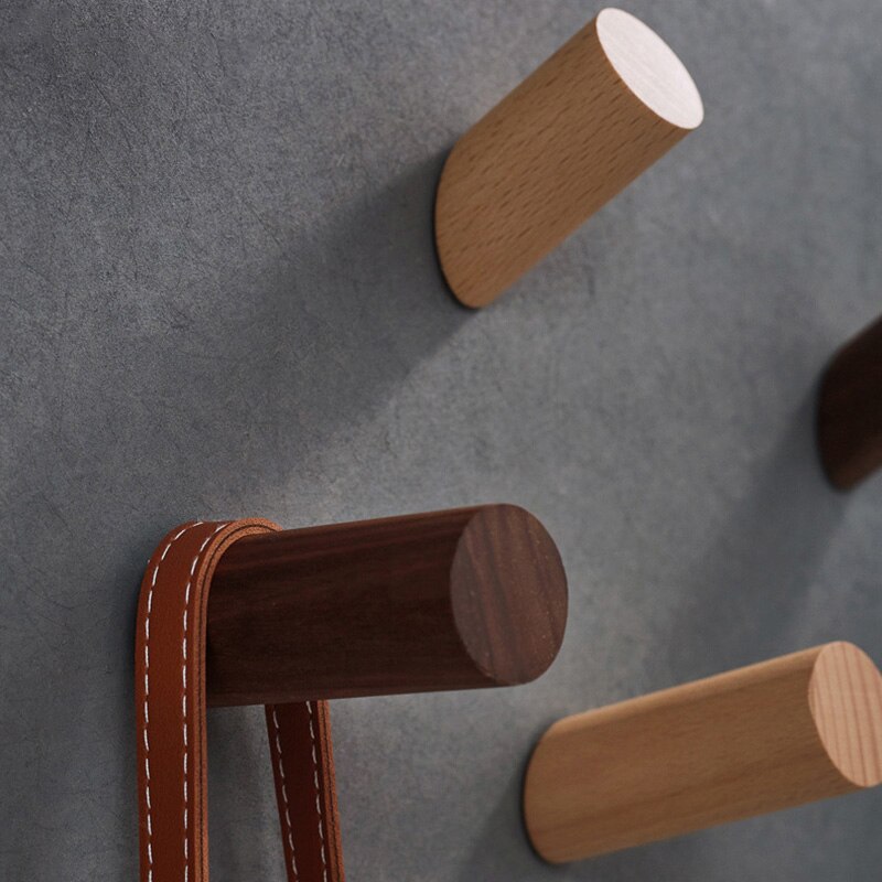 Cintre mural en bois naturel pour vêtements, porte-manteau, porte-clés, chapeau, écharpe, articles divers, sac à main, organisateur de rangement, support de salle de bain